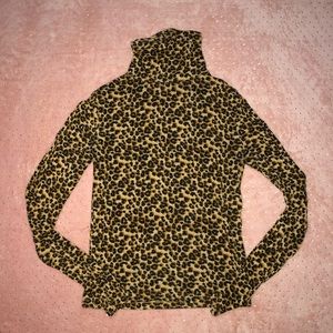 Cheetah Print Turtleneck
